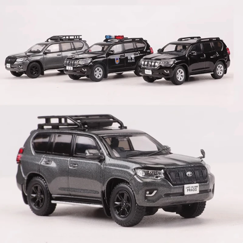 GCD Diecast 1:64 Scale Land Cruiser Prado 150 Alloy Car Model Collection Souvenir Static Display Ornaments Holiday Gift
