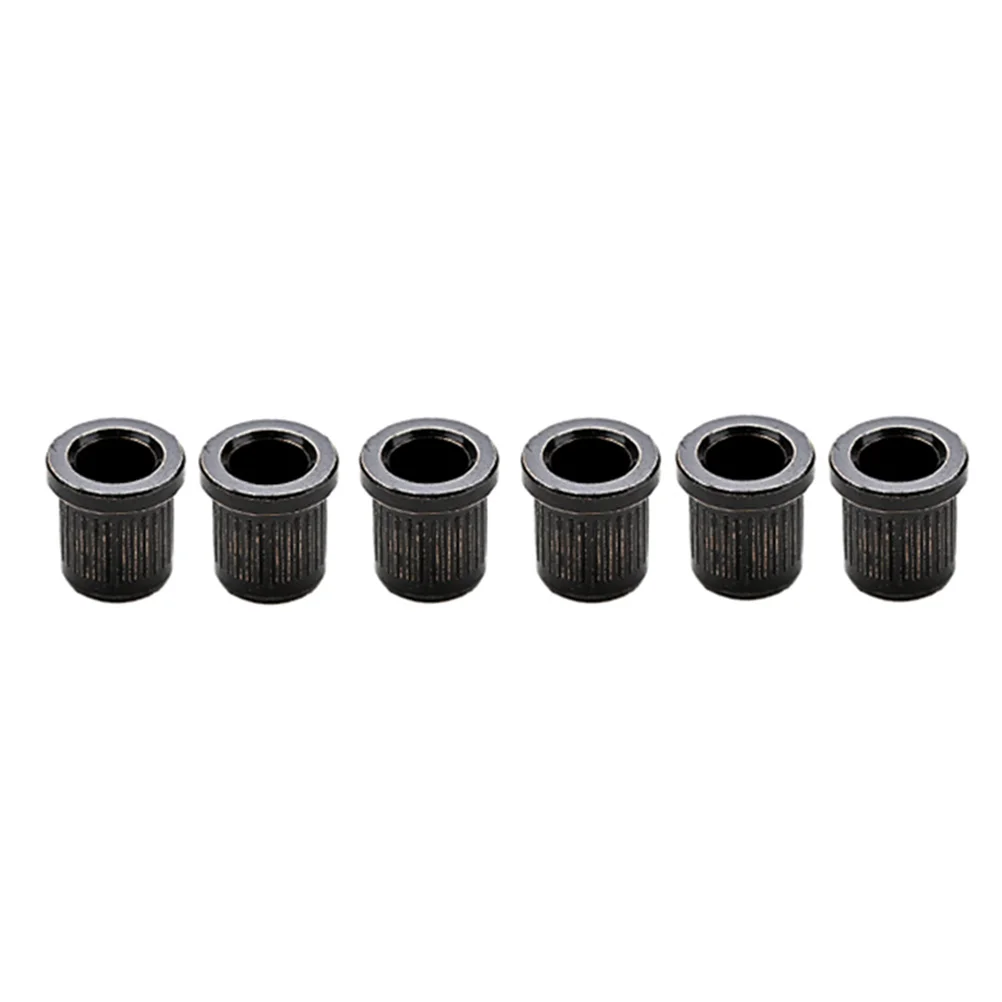 

6 Pcs Electric Guitar String Ferrules Metal Mounting Caps Durable Replacement Parts For Guitar Lovers Players Bands