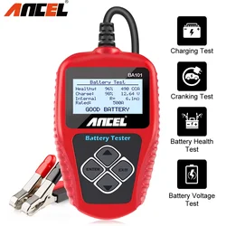 ANCEL BA101 12V Auto Car Battery Load Tester Cranking Analyzer Tool 100-2000CCA Charging Circuit load Diagnostic Tools