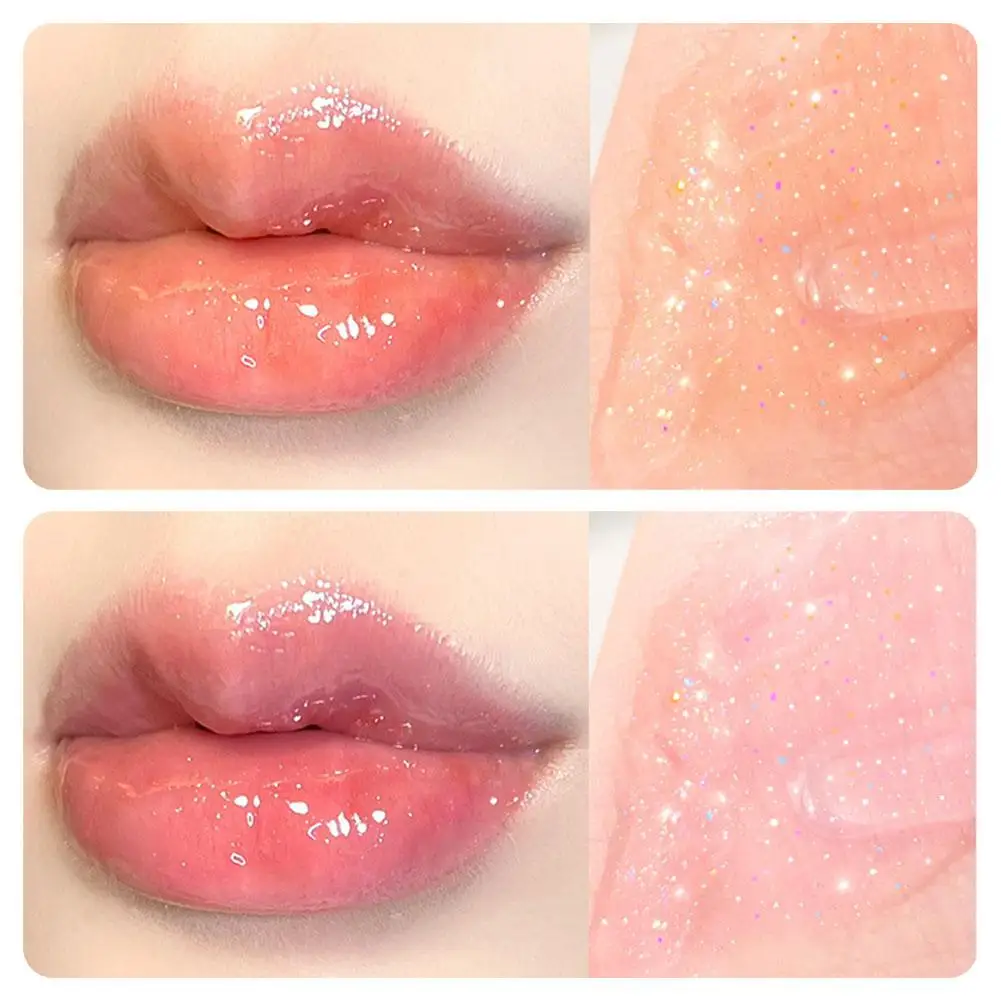 Crystal Glossy Lip Glaze Mirror Lip Gloss Waterproof trasparente Nude Liquid Lipstick Lip Girls Makeup trucco coreano