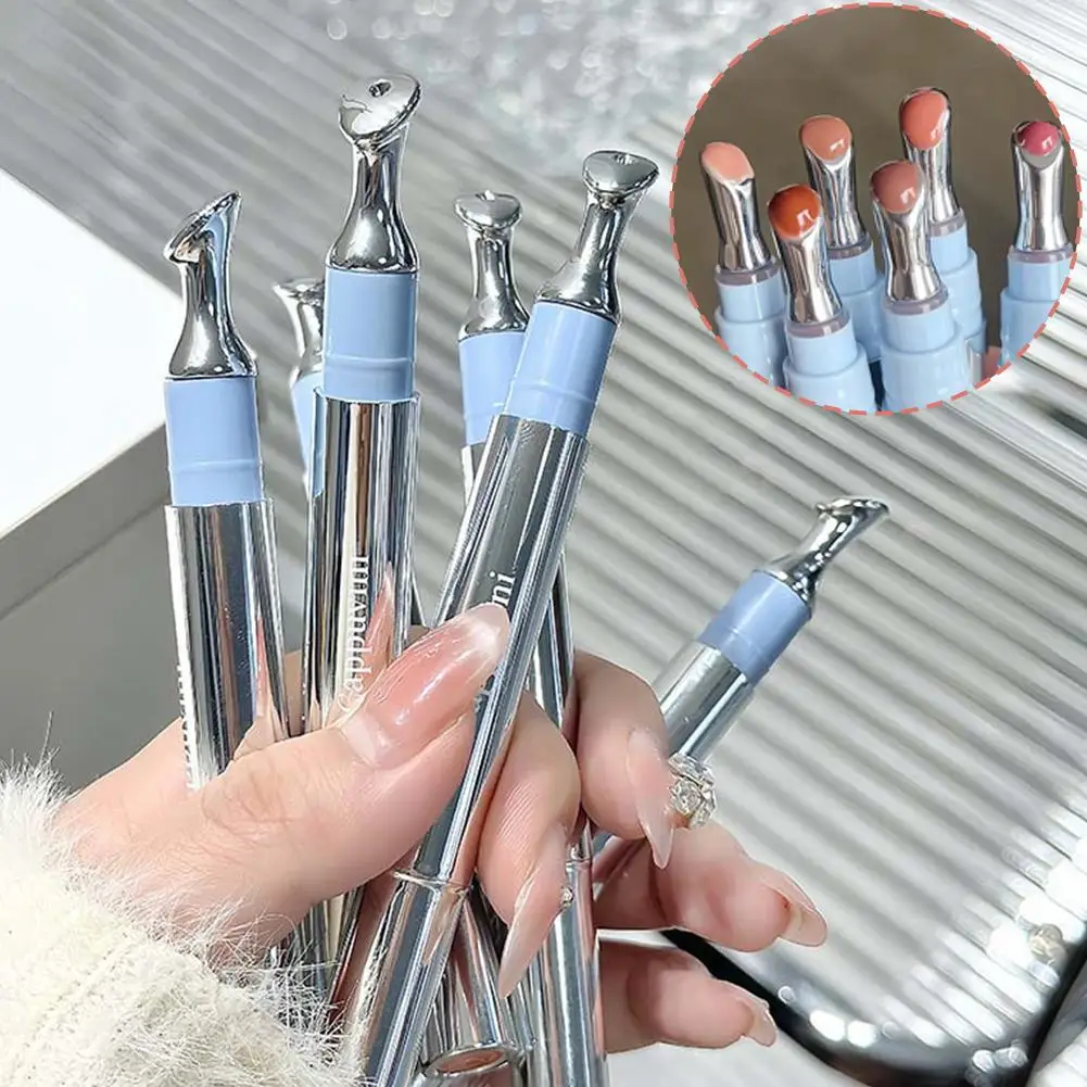 ل Cappuvini مرآة ملمع الشفاه جوهر ملمع الشفاه الزجاج لمعان عارية طالب الأبيض الشفاه الشفاه الوطنية أحمر الشفاه الطرف الصقيل J2f3 #5