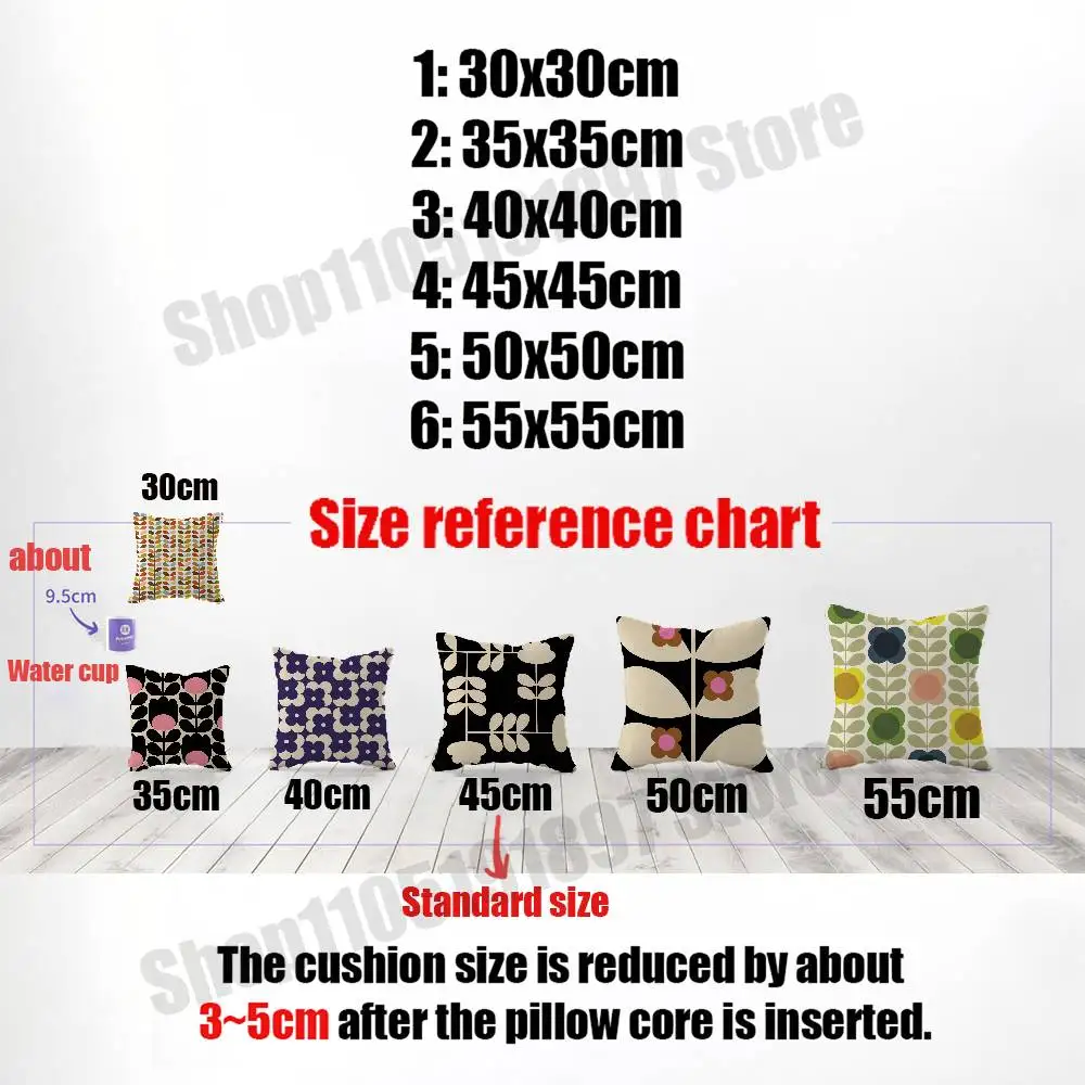 For Multi Stem Orla Kiely Folio Throw Pillow Case 40cm 45cm 30cm 50cm Sofa Custom Square Pillowcase Cushion Cover