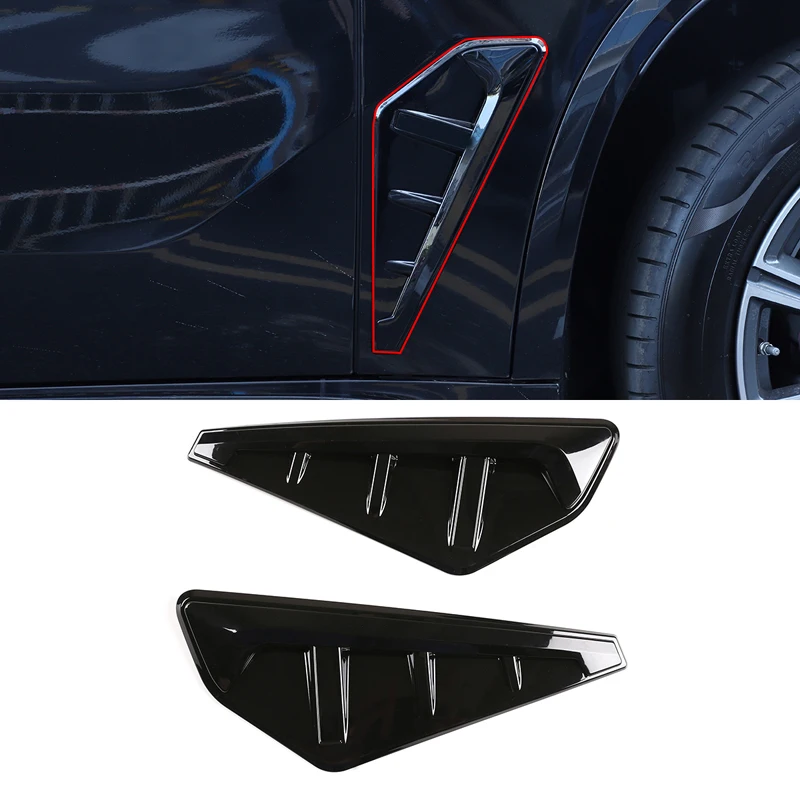 

ABS Carbon Fiber Car Side Fender Vents Trim for BMW X5 G05 X5M F95 2019-2022 Stylish Side Spoiler Patch for Enhanced Vehicle App