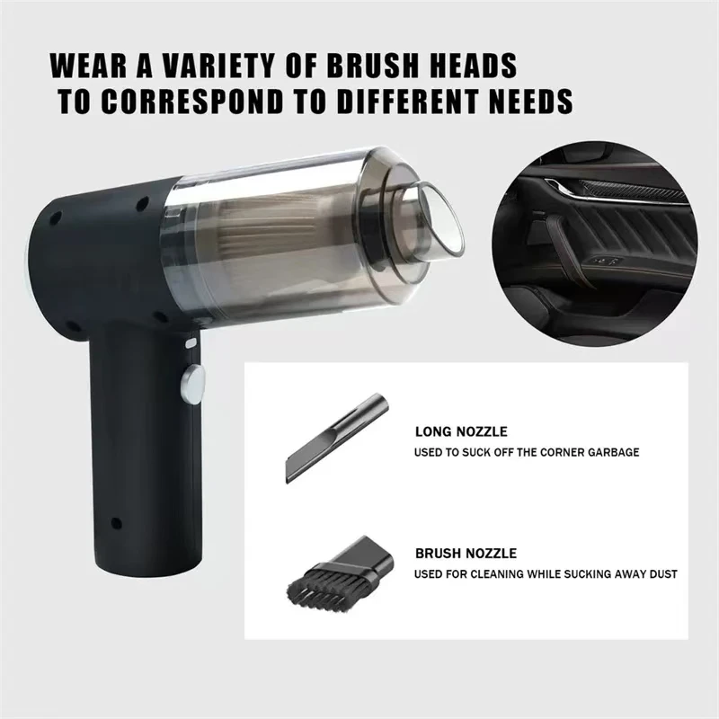 Car Vacuum Cleaner Portable Small VacuumCleaner For Multi Purpose Vehicles Small Household Pump Handheld Car Vacuum Cleaner image 4