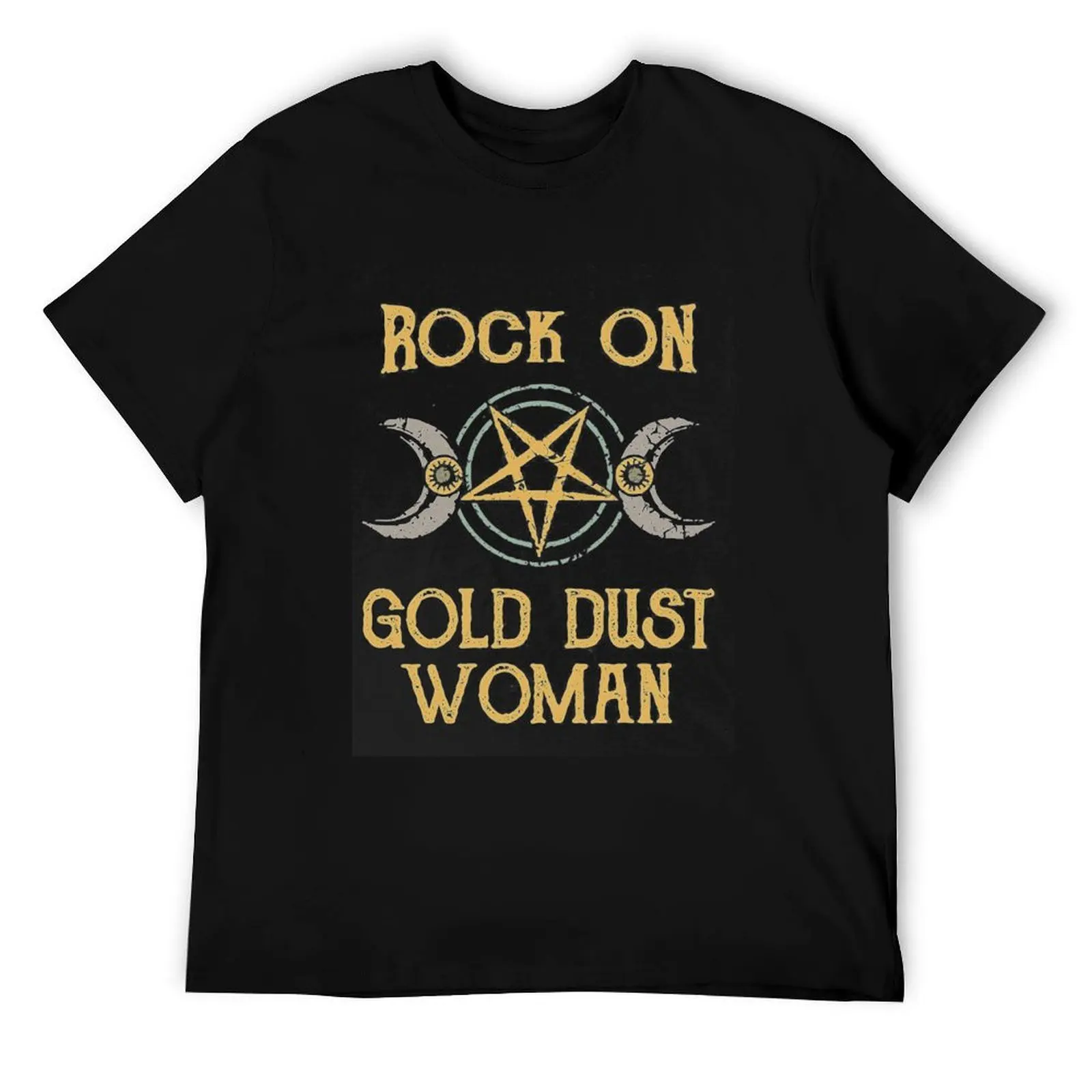 

gold moon stars T-Shirt anime tshirt cotton t shirts high quality T-Shirt