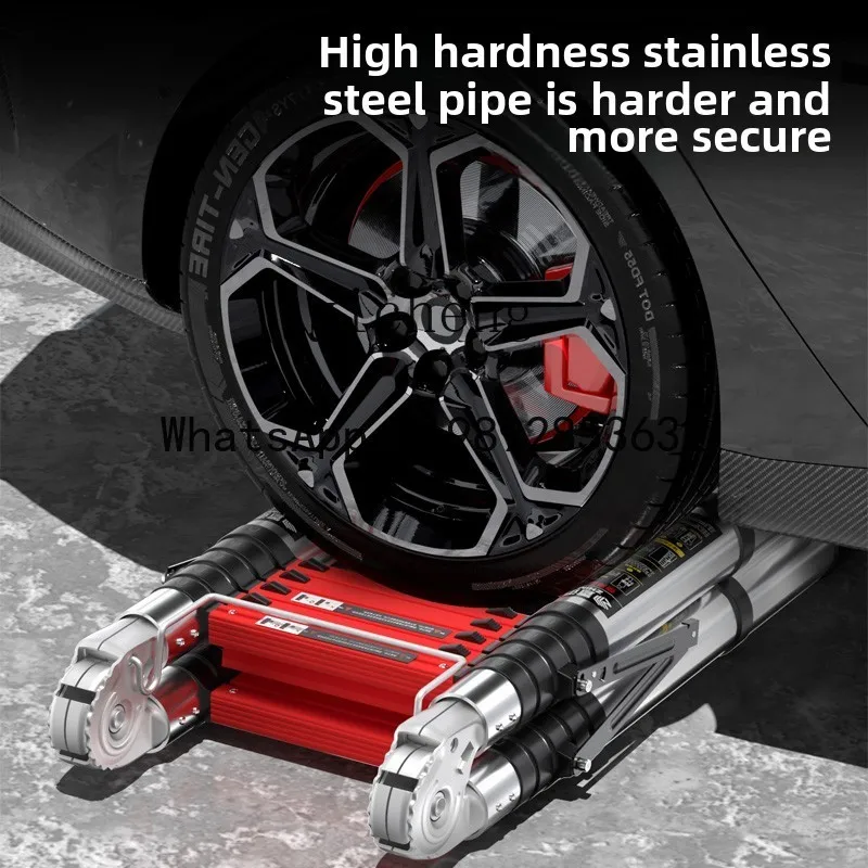 سلم رفع محمول متعدد الوظائف منزلي تلسكوبي من الفولاذ المقاوم للصدأ سلم هندسي سميك قابل للطي #3