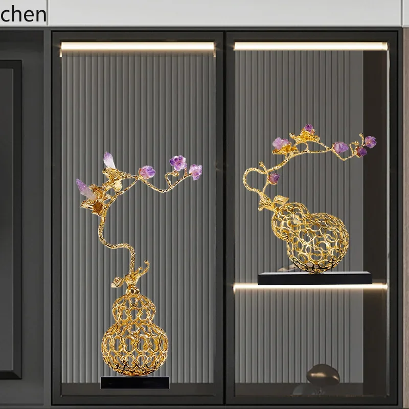 DSACrystal Gourd Ornament for Living Room TV Cabinet and Entryway Decoration