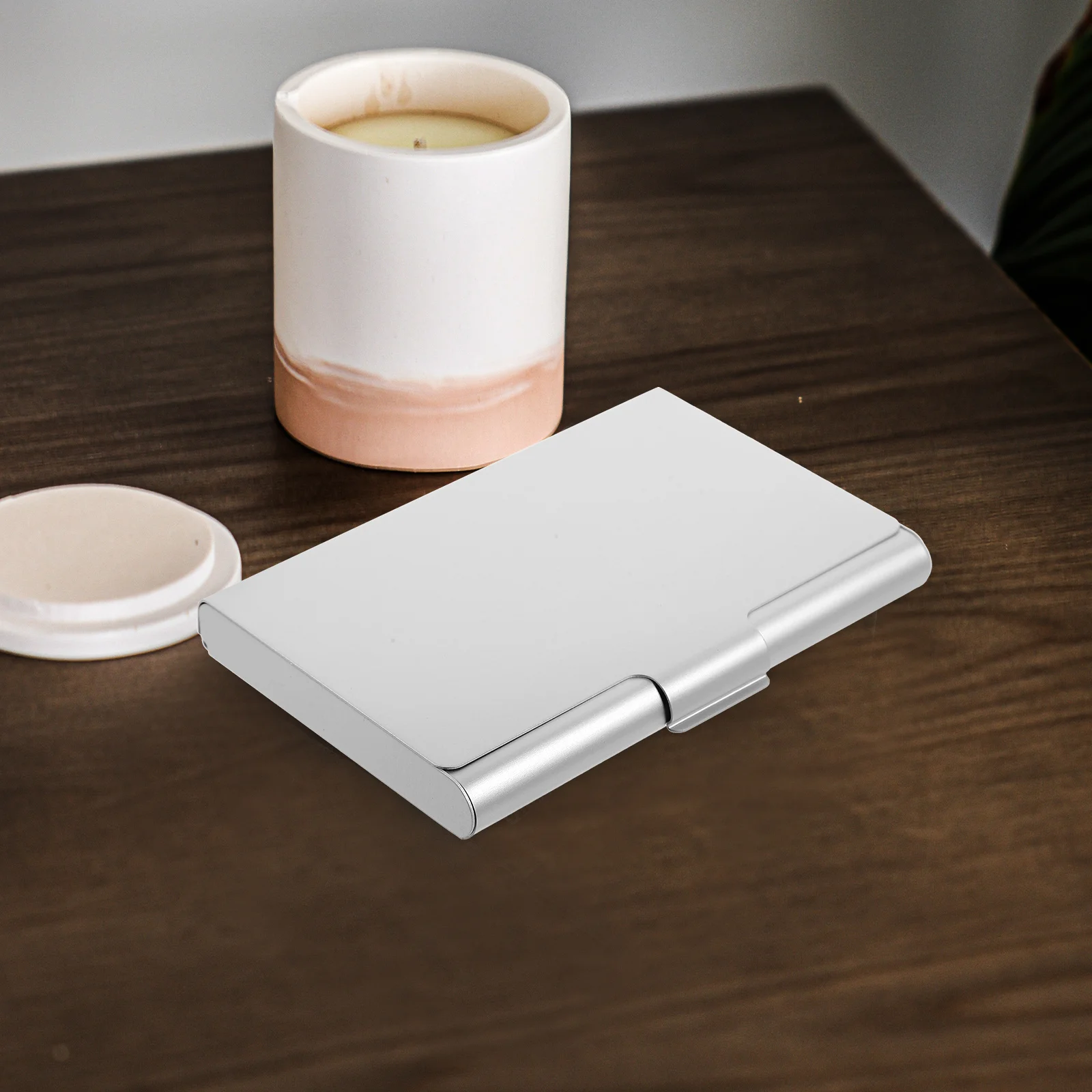 

Portable Business Card Organizer Metal Sturdy Structure Long Service Life Suitable for Clinics Offices Trade Showrooms Easy