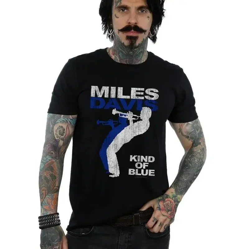 Miles Davis Men's Kind Of Blue Distressed T-Shirt