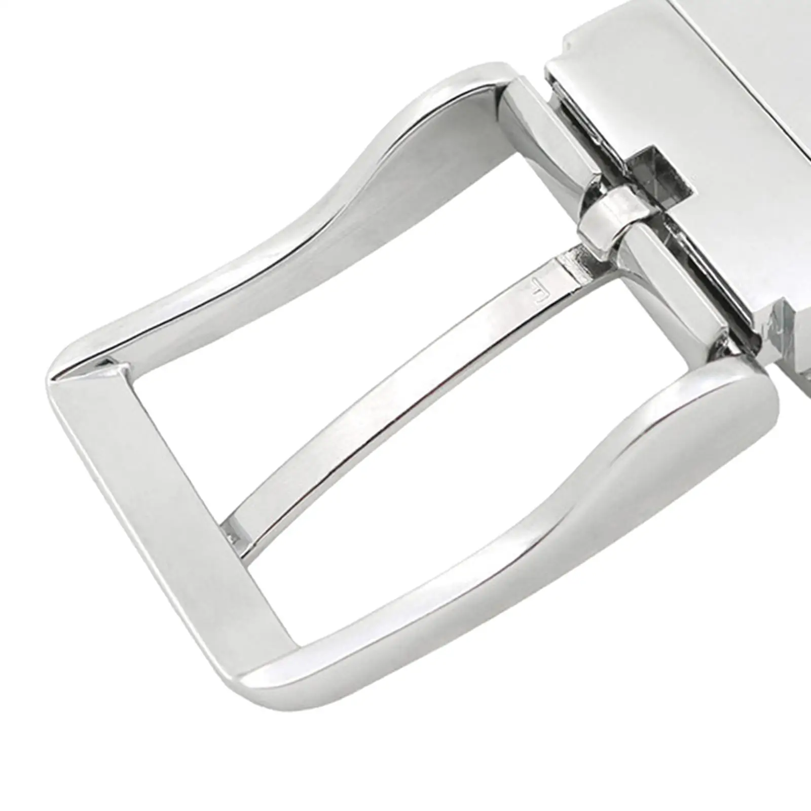 Fashionable Pin Reversible Belt Buckle Replacement Clamp Single Prong Alloy Buckle for Men’s Leather Belts Repairing