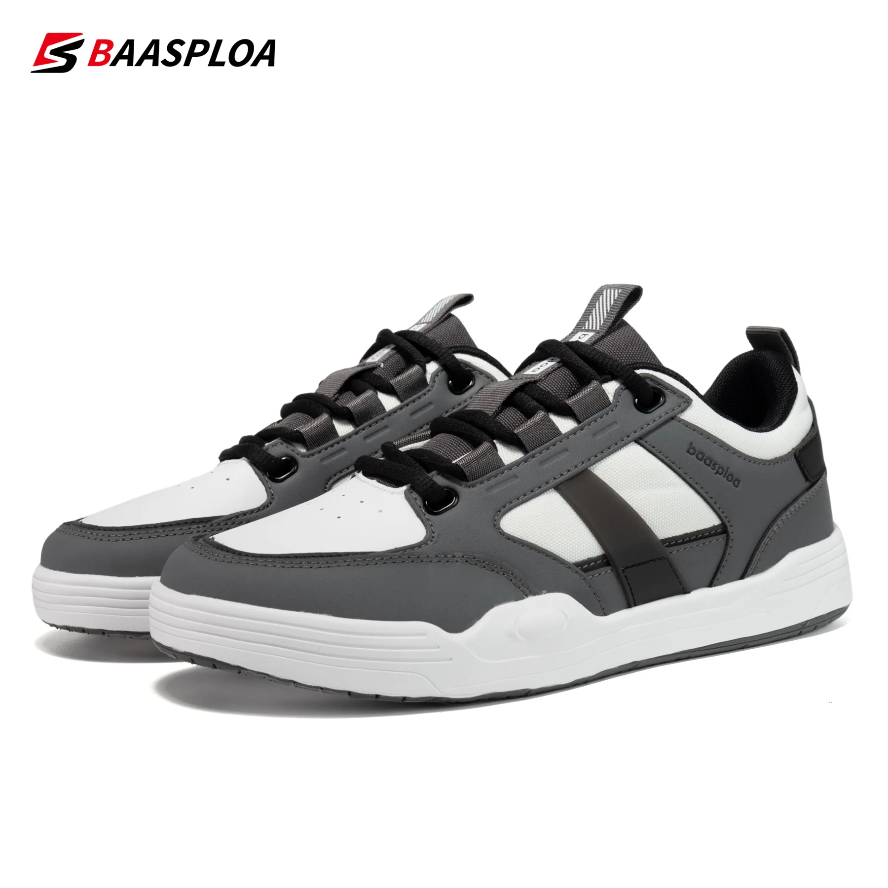 2023 New Baasploa Men's Casual Shoes Outdoor Sports Walking Shoes Mesh Surface Breathable Clean Original Brand Men's Board Shoes