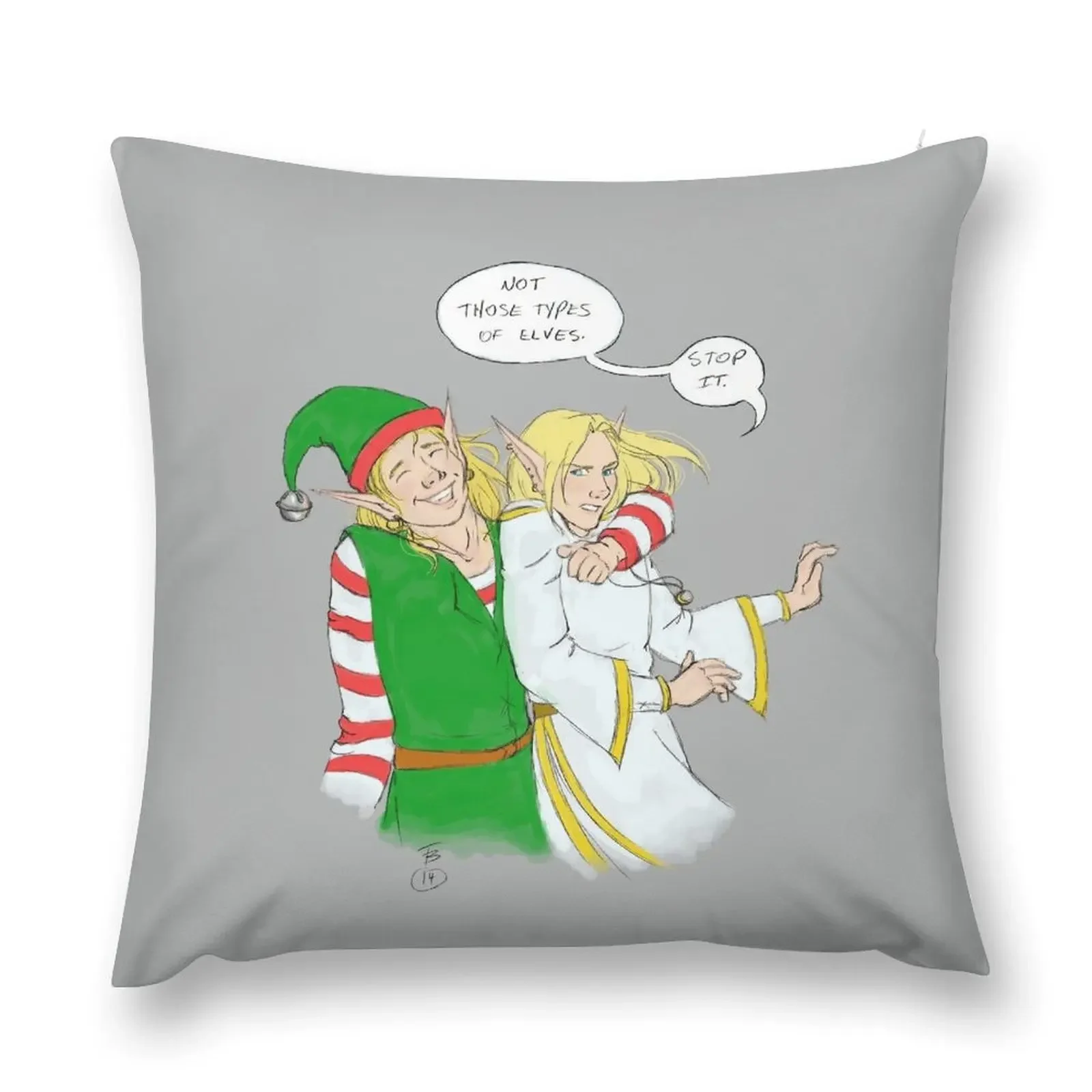 

Christmas Elves Throw Pillow Decorative pillow case Ornamental Pillow christmas supplies christmas cushions covers