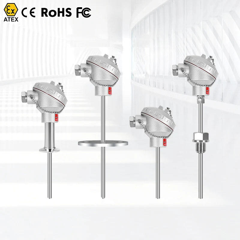 Rtd Thermal Couples Temperature Probe Temperature Gauge Sensor Thermocouple Measurement Pt100 Rs485 Explosion Proof Thermocouple