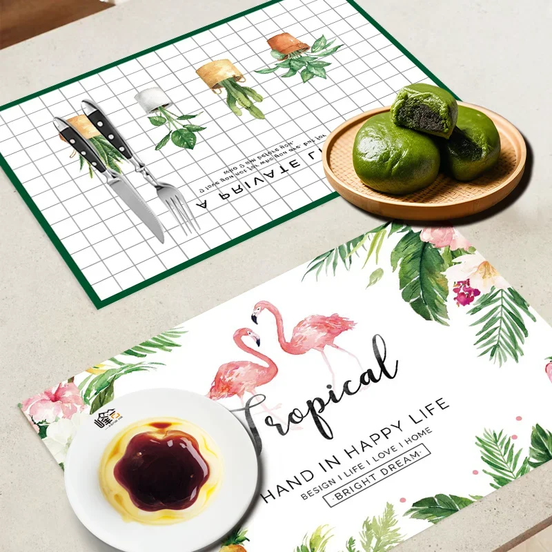 Disposable placemat paper Western food household placemat Nordic style restaurant New Year's party table mat paper