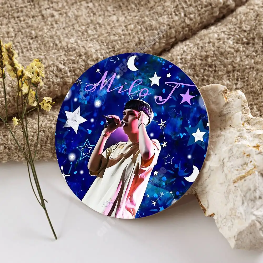 M-Milo J 111 En Dormir Sin Madrid Wooden Cup Mat Espresso Whiskey Soda Water Coaster for Dessert Store 2