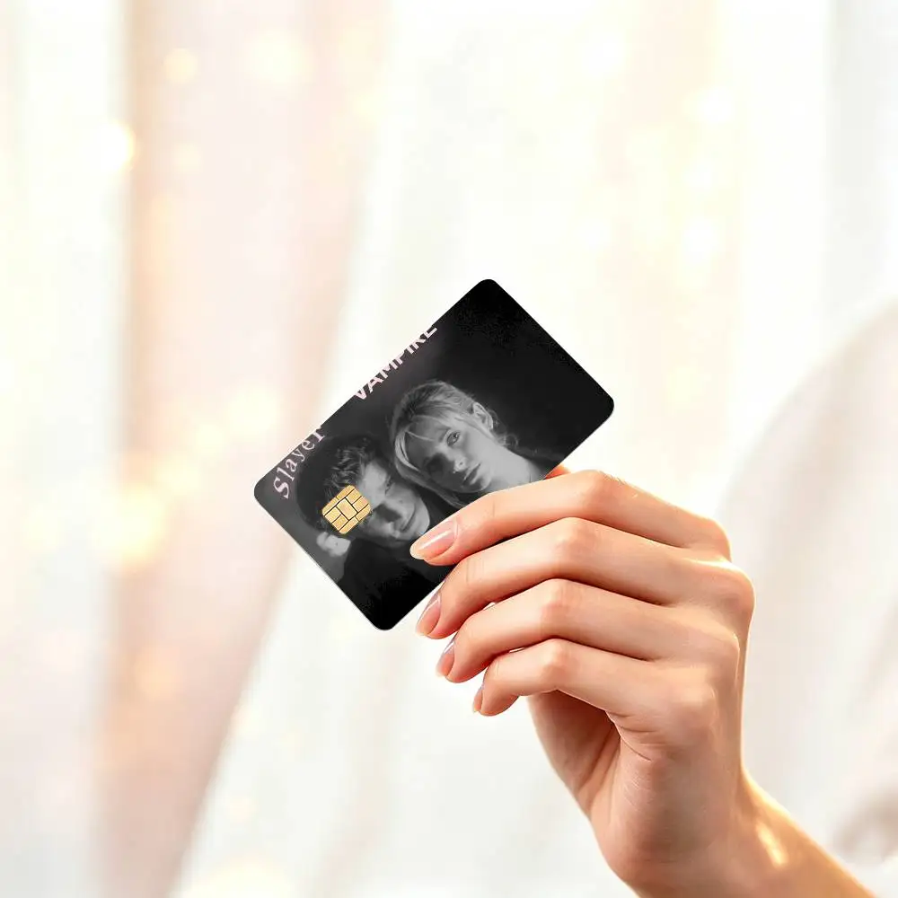 B-Buffy The Vampire Slayer  HD Waterproof Credit Card Stickers Silicone Decals For Chip Game Cards Gift