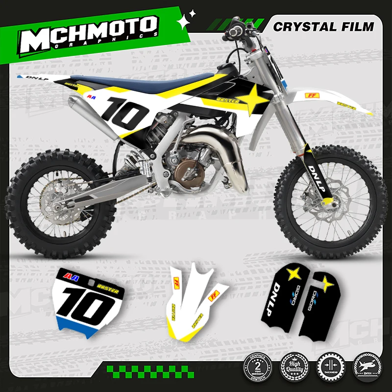 

Наклейки MCHMFG для Husqvarna 2016-2023 TC65, графические наклейки на мотоцикл, комплект 001