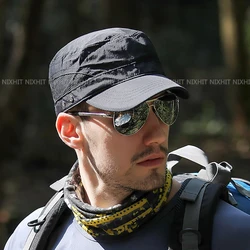 Summer Quick Drying Breathable Mesh Outdoor Sport Soft Flat Hat Men's Cap Women Baseball Cap Fishing Running Hiking Trucker Cap