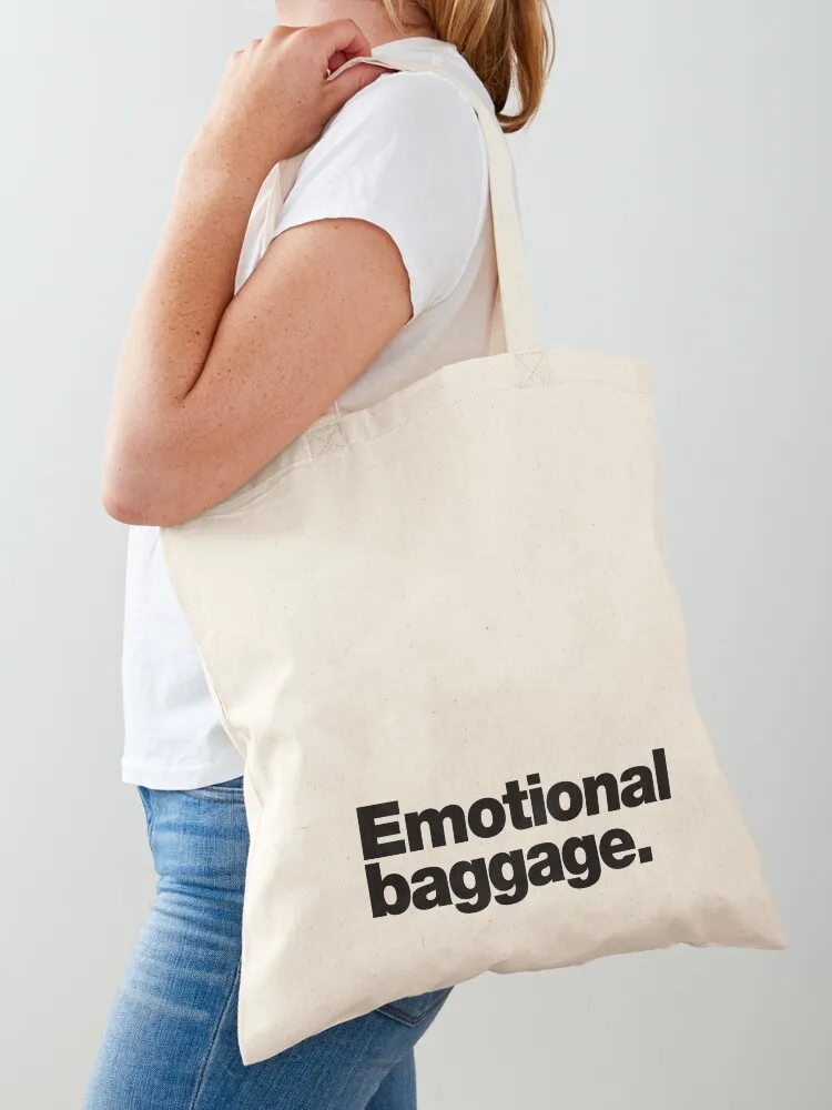 Emotional baggage. Tote Bag woman shopping bag shopping trolley bag cute pouch Canvas Tote