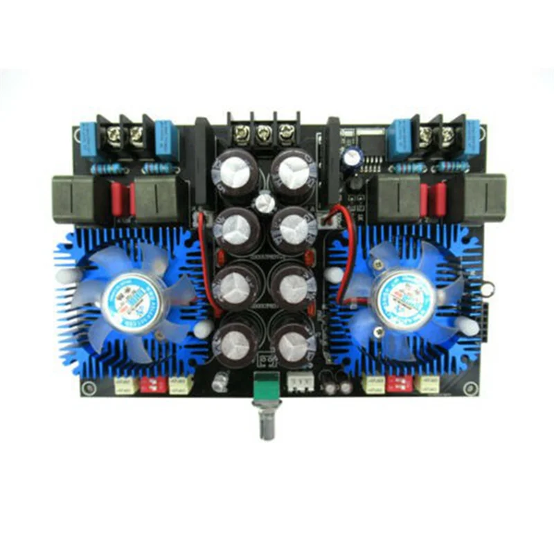 -MEOF ハイパワー Tda8954th デュアルコアデジタルアンプボードオーディオアンプボードアンプボードファンモジュール付き