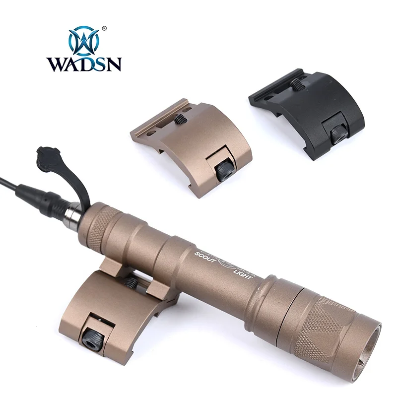 WADSN Tactical M600 M300 Metal Flashlight Light Mount Picatinny Rial Airsoft AR15 Accessories surefir weapon Light