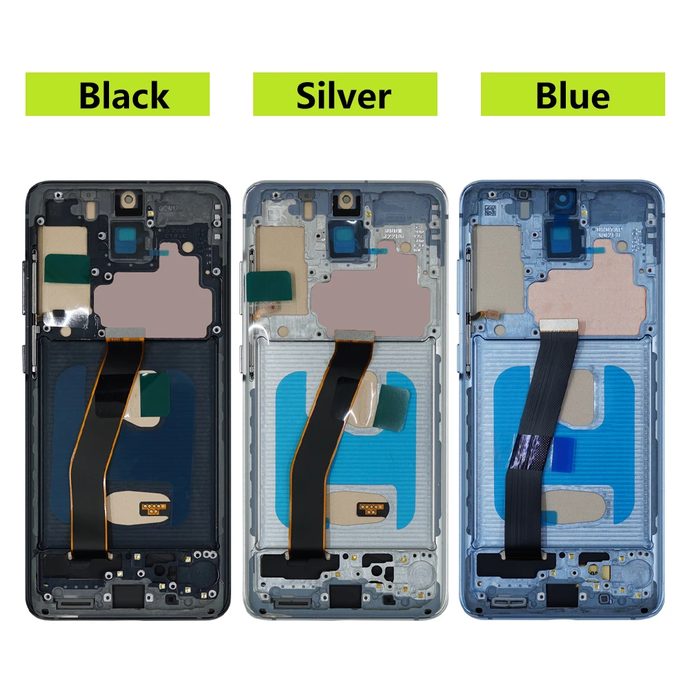 TFT S20 G981F Screen For Samsung Galaxy S20 LCD Display G980 SM-G980F/DS Touch Panel Digitizer Assembly Replacement with Frame