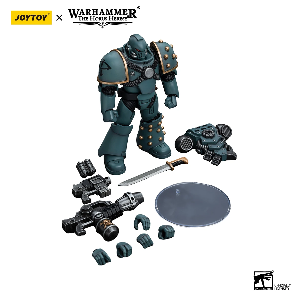 JOYTOY Warhammer 30K 1/18 Actionfigur Sons of Horus MKIV Taktisches Trupp Modell mit Flammenwerfer