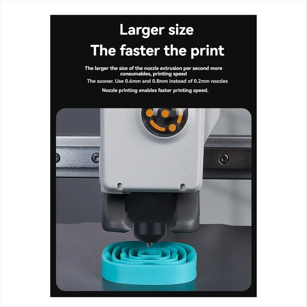 Upgraded Hotend Kit for A1/A1 Mini Hardened Steel Nozzle, Brass Heat Sink, Enhanced 3D Printer Performance-BCBW