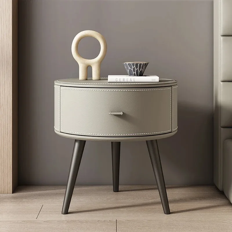 

Drawer Modern Bedside Table Aesthetic Designer Bookshelf Coffee Bedside Table White Minimalist Mesitas De Noche Furniture