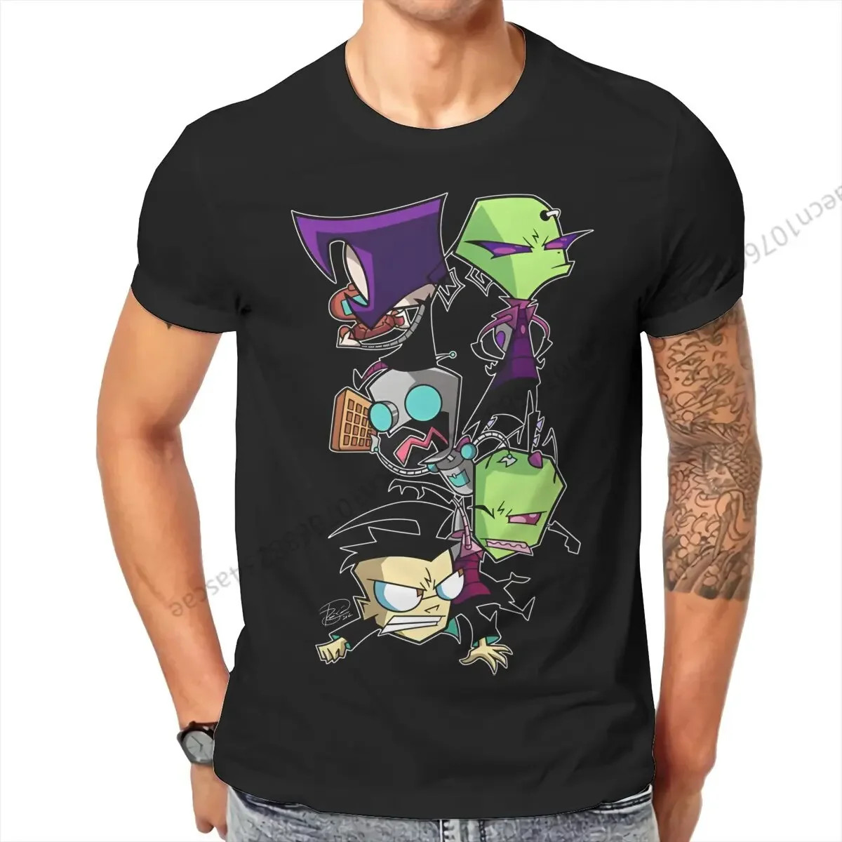 

The Invader Zim Men T-Shirt Crewneck T-Shirt Cotton Clothes