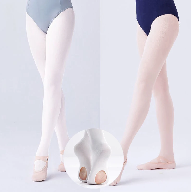 Wholesale Girls Ballet Dance Socks 90D Adult Dance Primer Elastic White Flesh Pantyhose Foot Digging Basic Training Pants Child