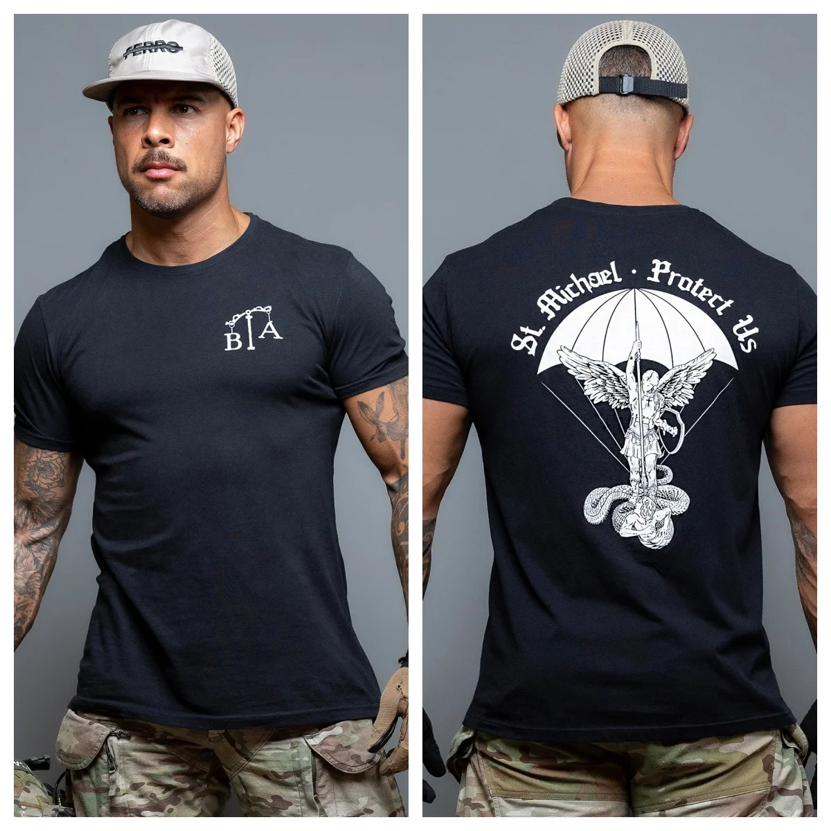 2026 St. Michael - Schütze Uns _ T-Shirt - Geeignet für Sportbekleidung Reine Baumwolle