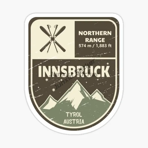 

AUSTRIA INNSBRUCK Ski Paradise Holy Land Car Sticker Vinyl Self-adhesive Decal