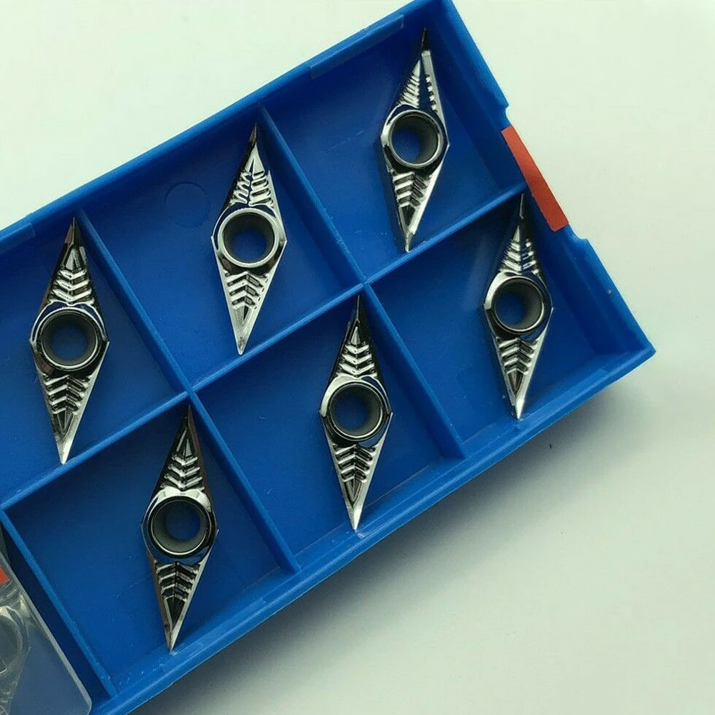 

Tough VCGT160402 AK H01 Твердосплавные вставки Режущие лезвия VCMT16 для получистовой отделки и отделки Легко заменяемые (10 шт./кор.)