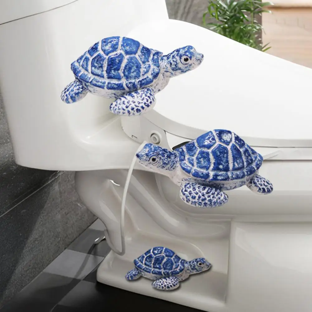 Toilet Screw Covers Sea Turtle Toilet Bolt Covers Decorative Bathroom Accessories Coastal Home Toilet Bolt Caps for Beach House