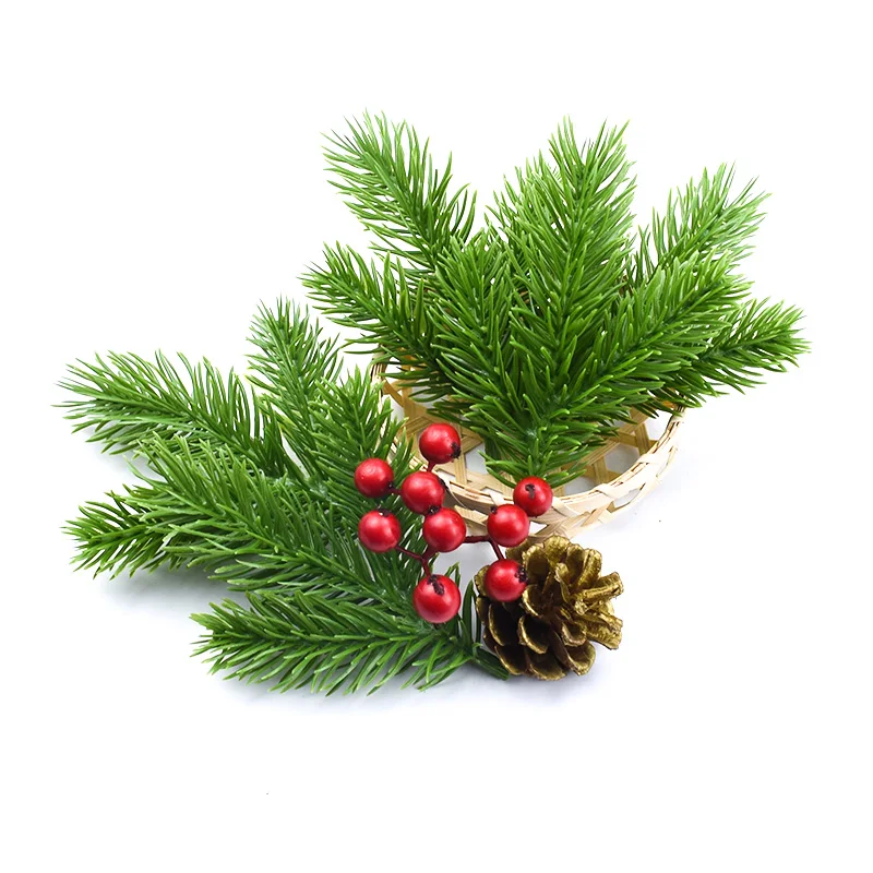 10PCS Artificial Plants Flowers Home Room Decoration Christmas Tree Floristics DIY Gifts Candy Box Bridal Accessories Clearance