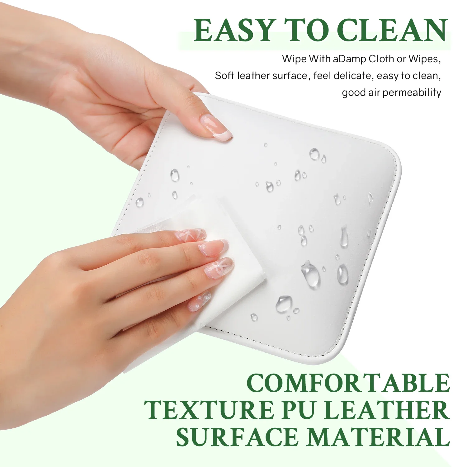 DianaBeauty Draagbare Manicure Handsteun Microfiber Leer Professioneel Elleboogkussen Antislip Nageltechnicus Nagelhandkussen