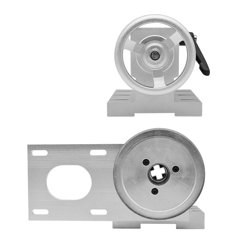 4th Rotary Axis kit：Nema 34 Closed loop motor 4.5N + Driver HBS860H + 4-Jaw Chuck K12-100mm (4:1) A aixs rotary axis + tailstock