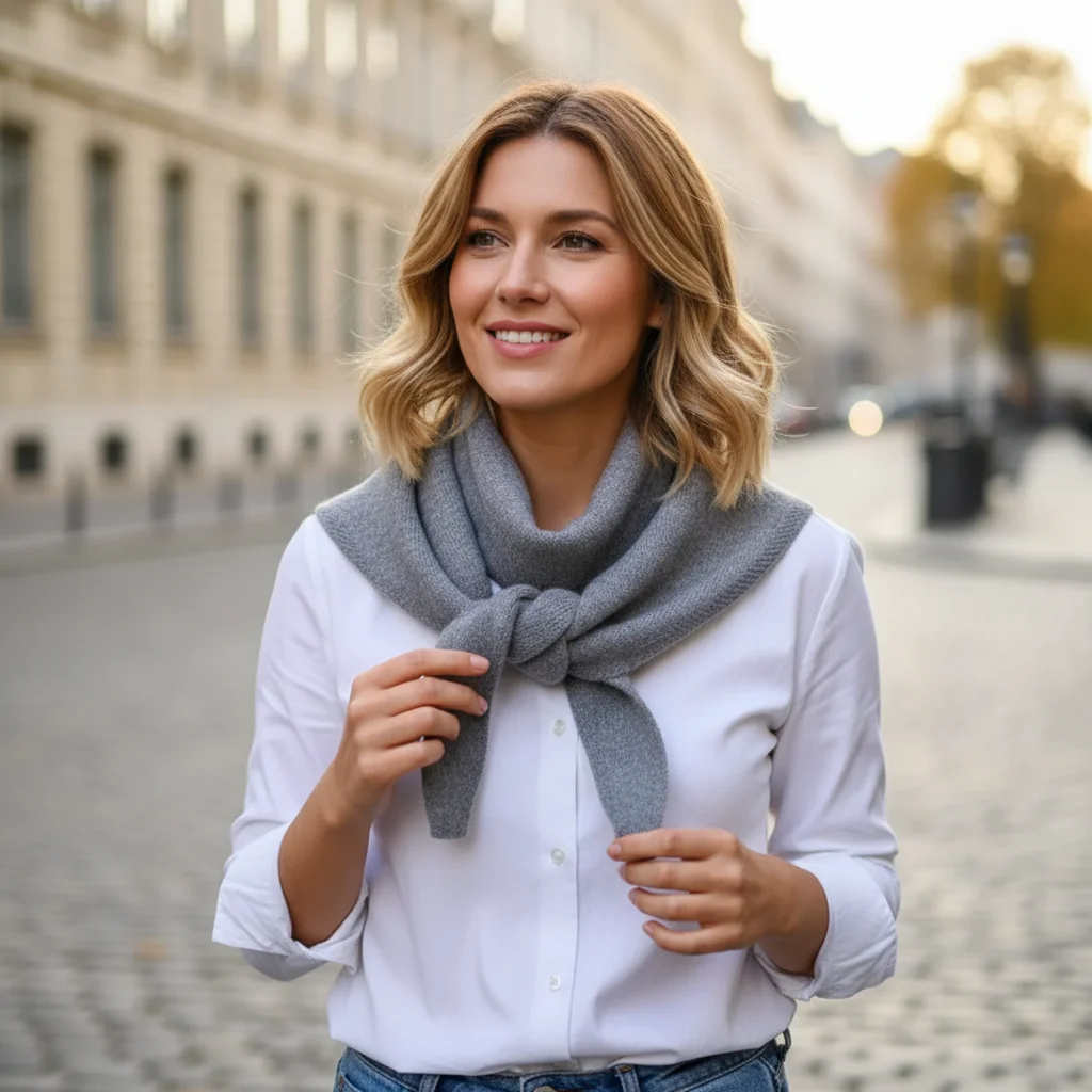 

Элегантная треугольная накидка на шею Шикарный вязаный дизайн Удобная для кожи для праздничных вечеринок и нарядов для особых случаев