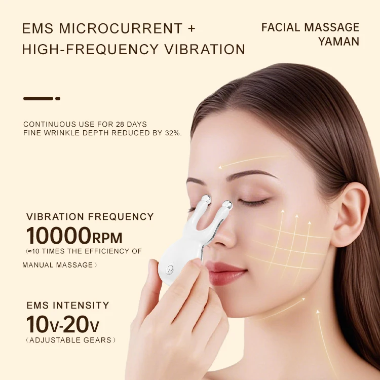 Siebenfarbiges Licht, elektrisches Gesichts-Faszien-Augen-Nasen-Massagegerät, kleiner Frosch, Schönheitsinstrument mit Jade-Roller, Gesichtsmassage-Werkzeug