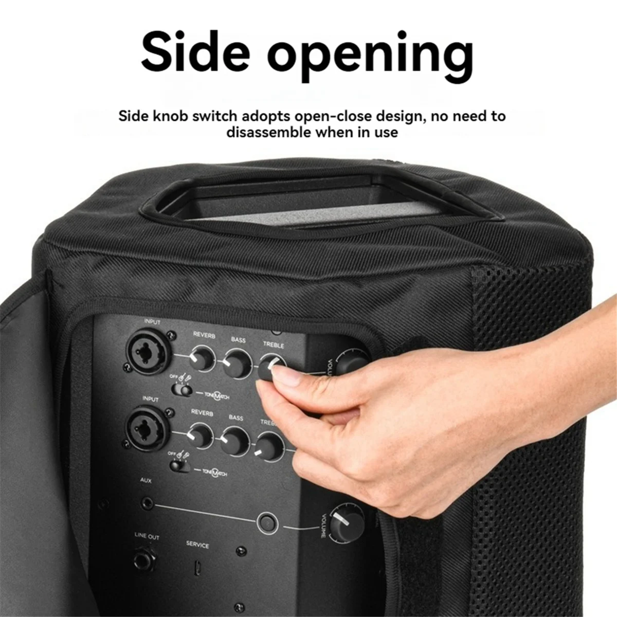 2 шт. для динамика, пылезащитный чехол, саржевый нейлоновый пылезащитный чехол для динамика, боковая пряжка, клейкий дизайн с отверстием