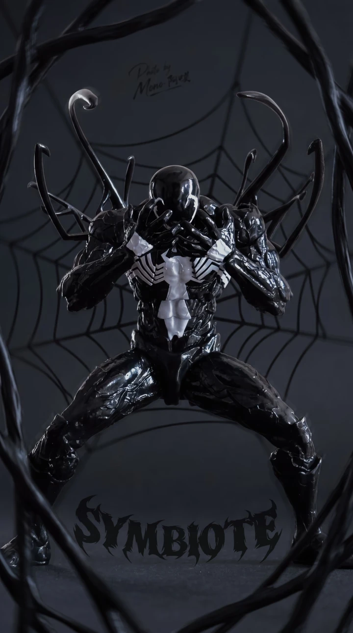 mess toys Symbiote Spider Revoltech Spidy Symbiote 3.0 Scale Action Figure kaiyodo Figurine Model Toys Gifts - view 4