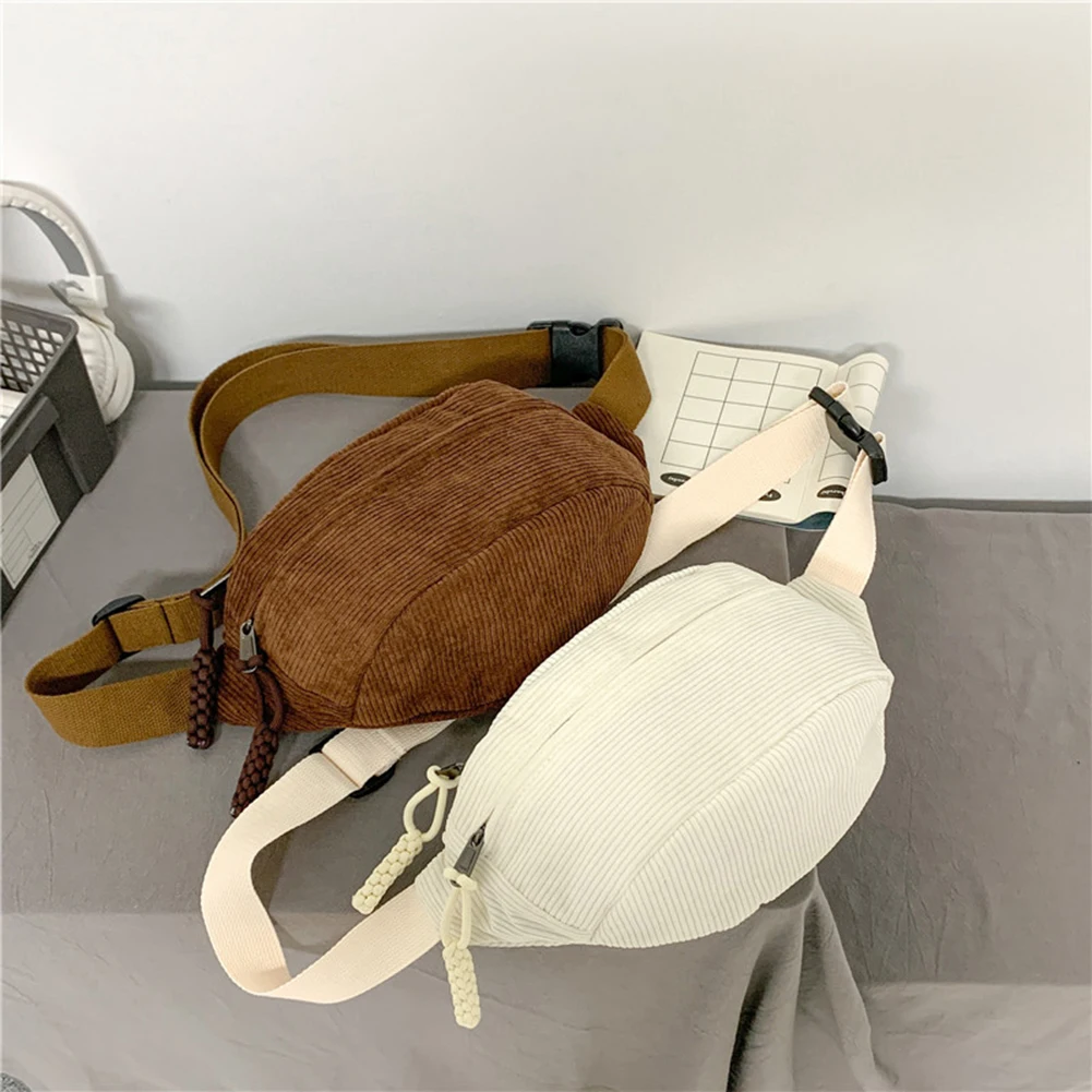 Borsa a tracolla alla moda da donna borsa a tracolla in velluto a coste di grande capacità borsa per gnocchi borsa a tracolla multifunzione elegante