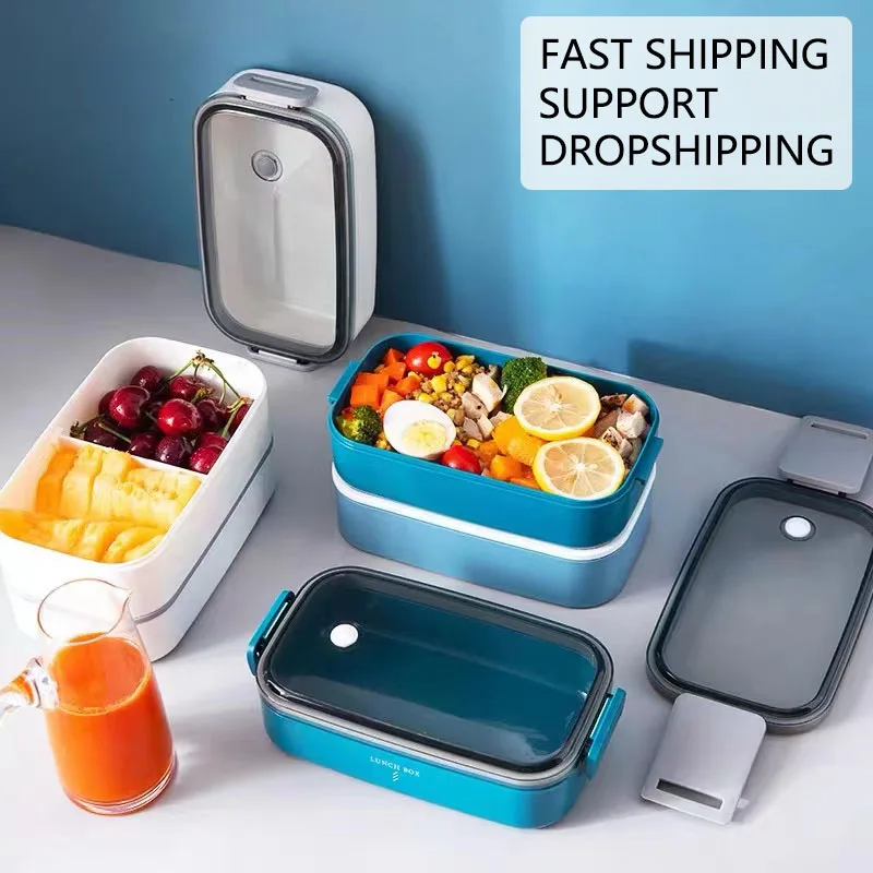 Japanese Style Multi-layer Lunch Box Food Container Storage Portable Leak-Proof Bento Box For Kids With Soup Cup Breakfast Boxes