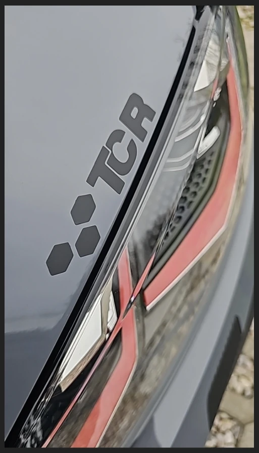 TCR Left And Right Vinyl Tuning Sticker For Car Side Decor Decal Honeycomb Auto Body Stickers