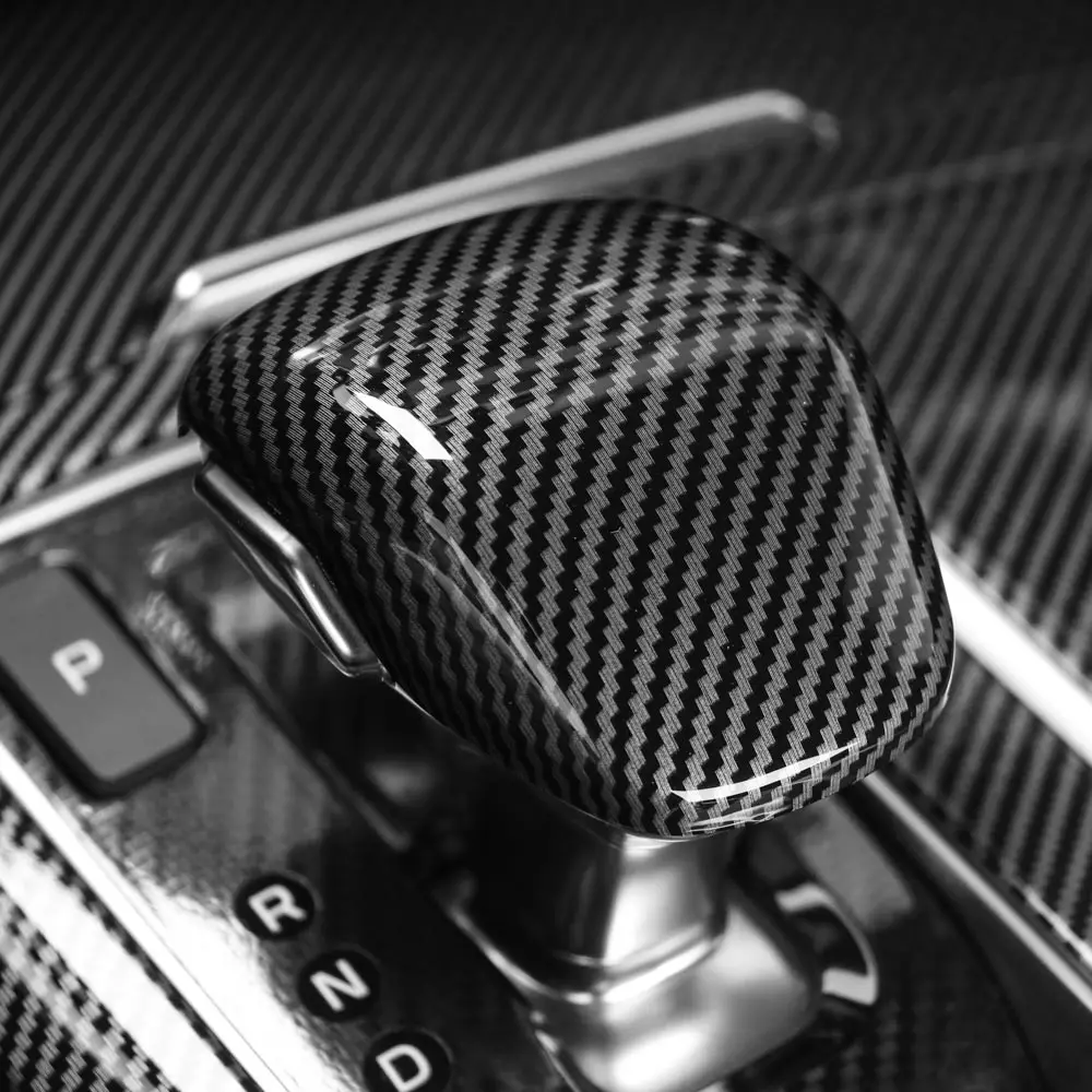 

For Kia Stinger GT-line GT1 Console Gear Shift Knob Cover ABS Carbon Fiber Trim Car Interior Accessories 2018-2023