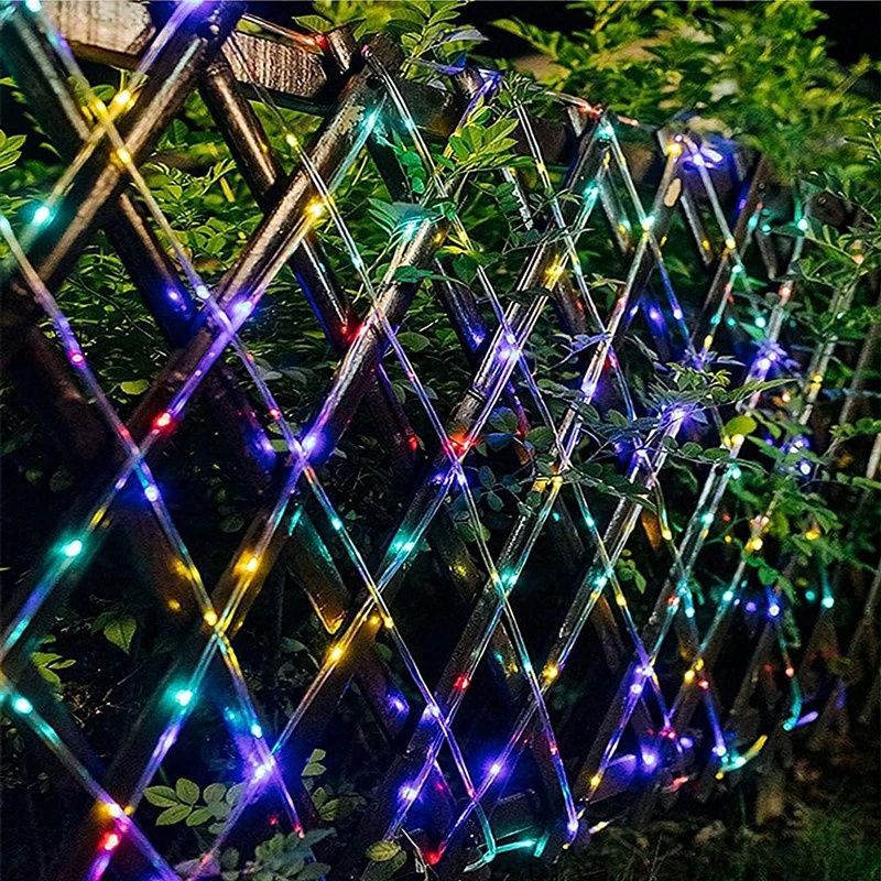 Solar String Light Outdoor Tube Rope Lights Waterproof Tube Lights for Outdoor Home Garden Parties Decor Led Lights Outdoor