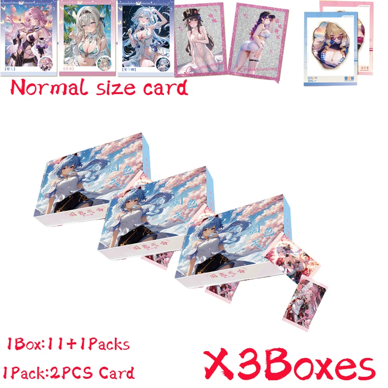 New National Beauty and Heavenly Fragrance Goddess Story Collection Card Hobby Waifu Game Doujin CCG Booste Box Toy Gift