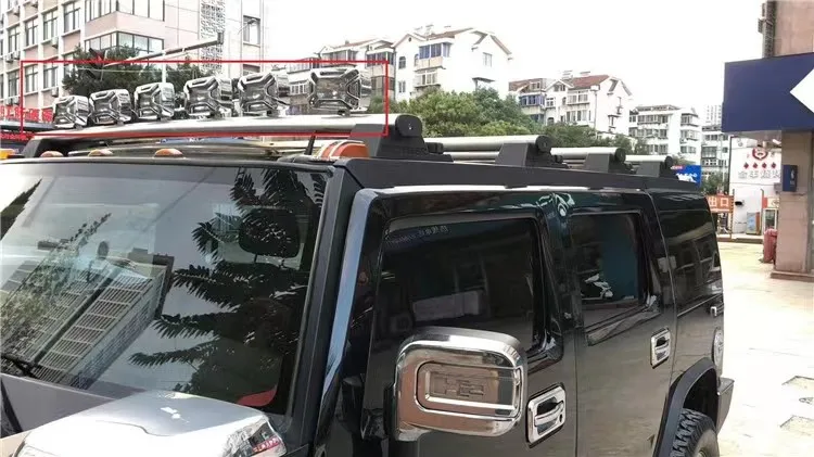 For Hummer H2 & Hummer H3 Car Retrofitted With Upgraded Roof Spotlights