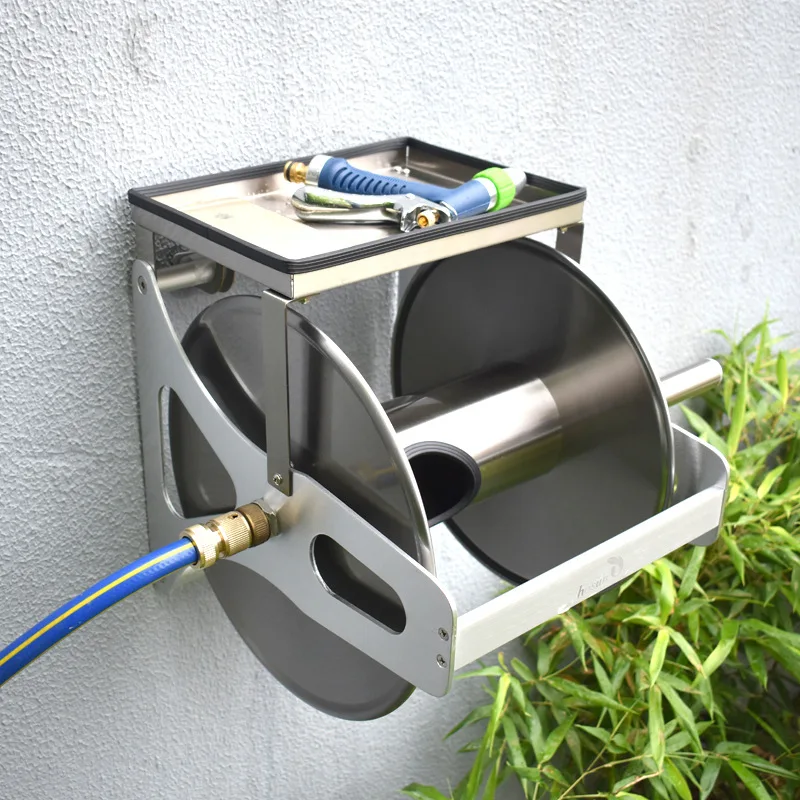 Home high-pressure garden hose collector hose cart hose reel stainless steel hose organizer